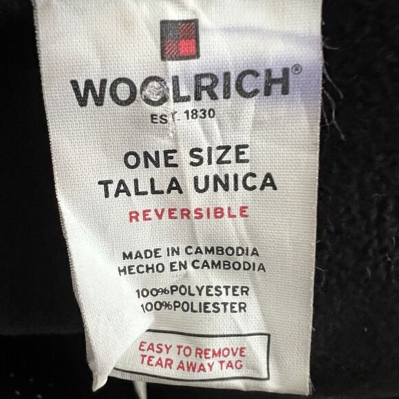 Woolrich Red & Black Plaid Super Soft Luxurious Fleece Style Wrap - One Size - Picture 7 of 8